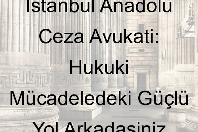 İstanbul Anadolu Ceza Avukatı